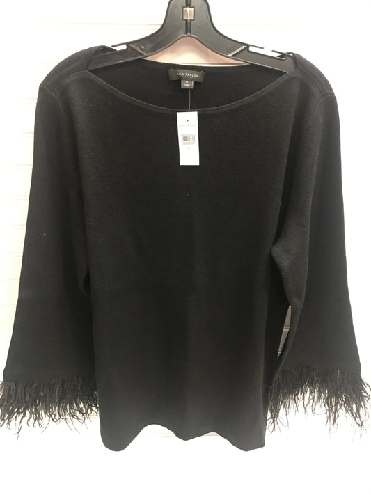 Top Long Sleeve By Ann Taylor In Black, Size: Xl