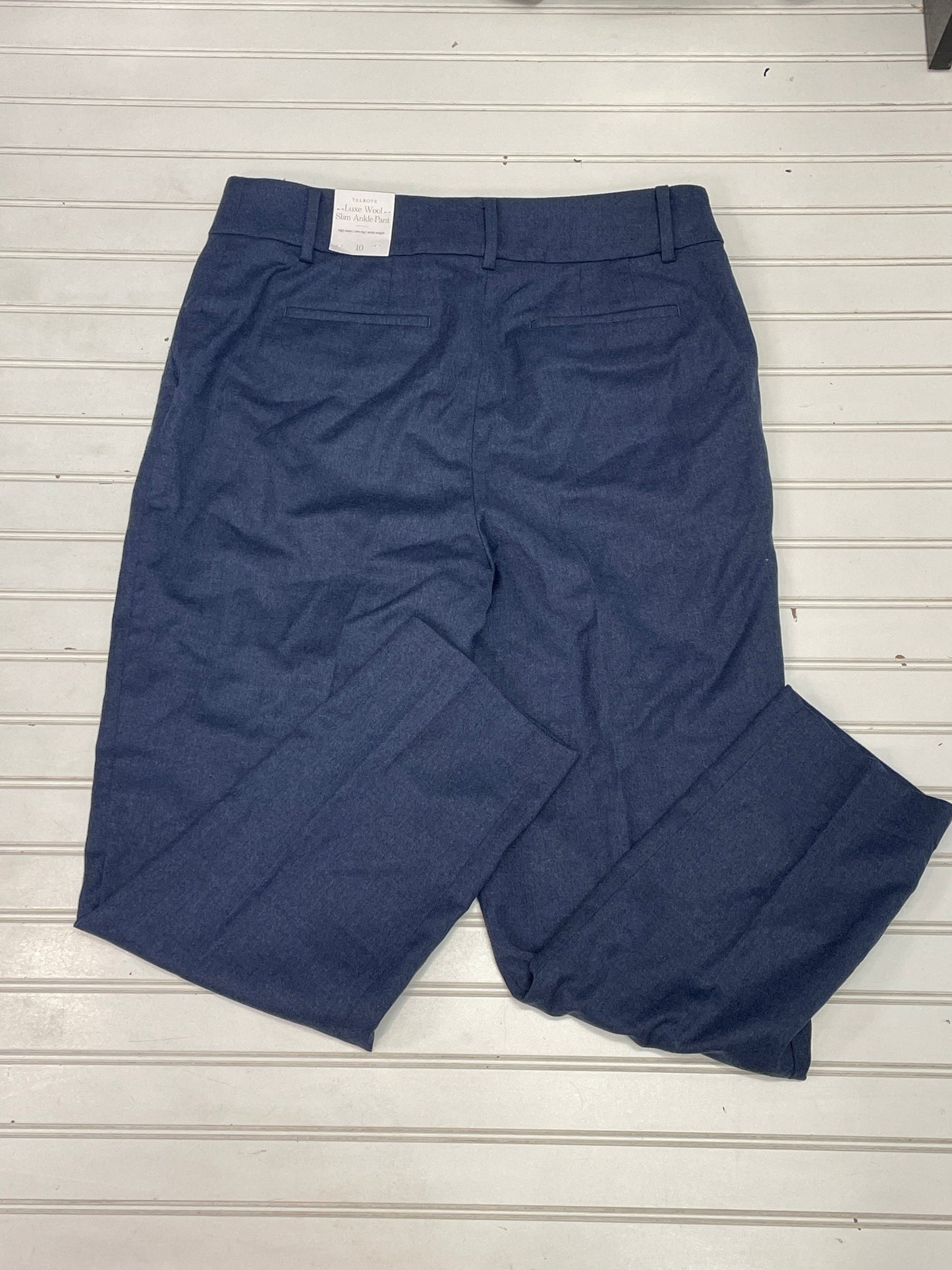 Blue Pants Dress Talbots, Size 10