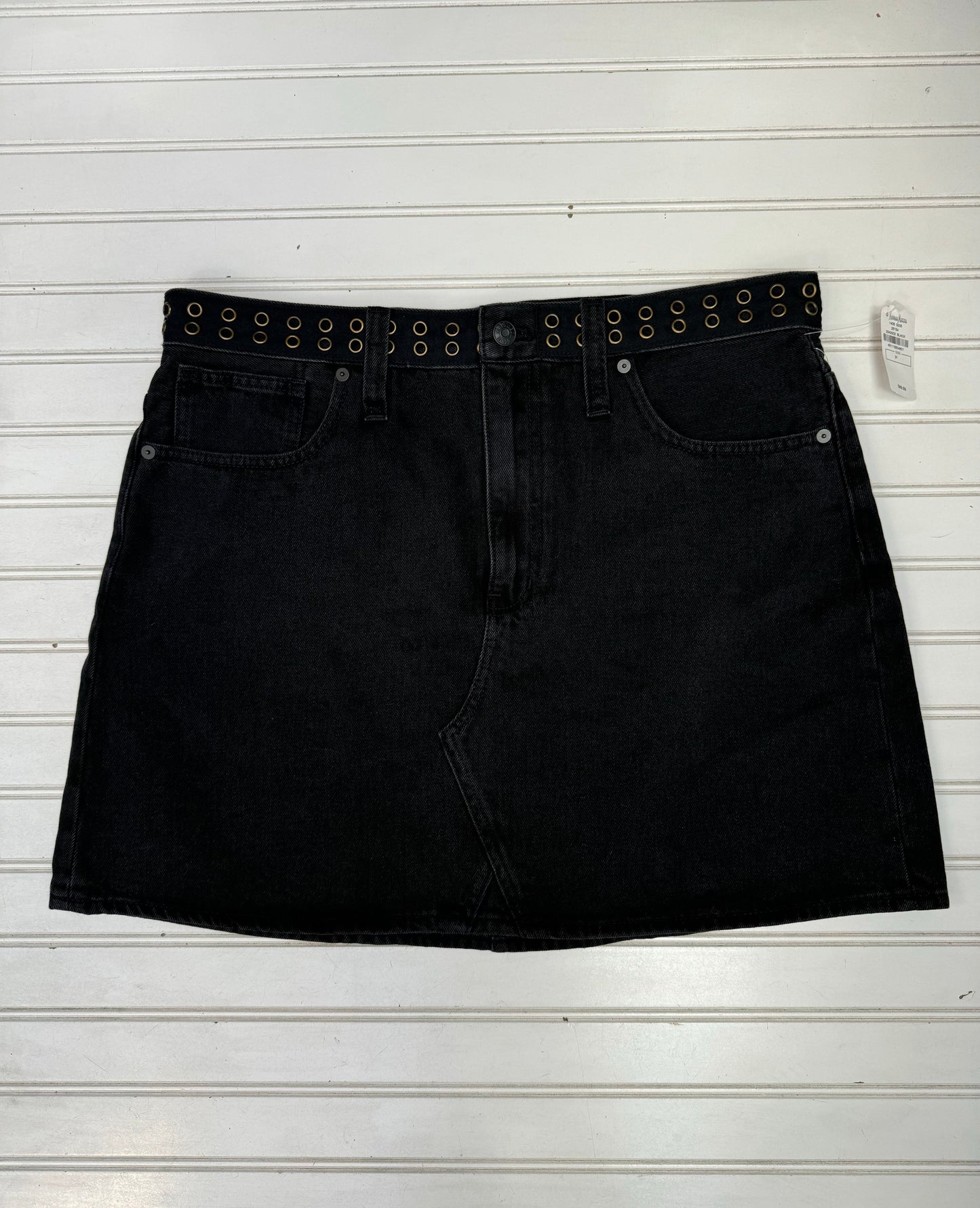 Black Denim Skirt Mini & Short Madewell, Size 10