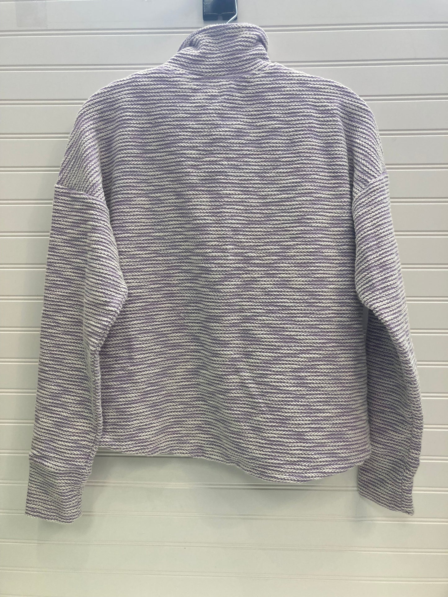 Purple & White Athletic Sweatshirt Collar Sweaty Betty, Size S