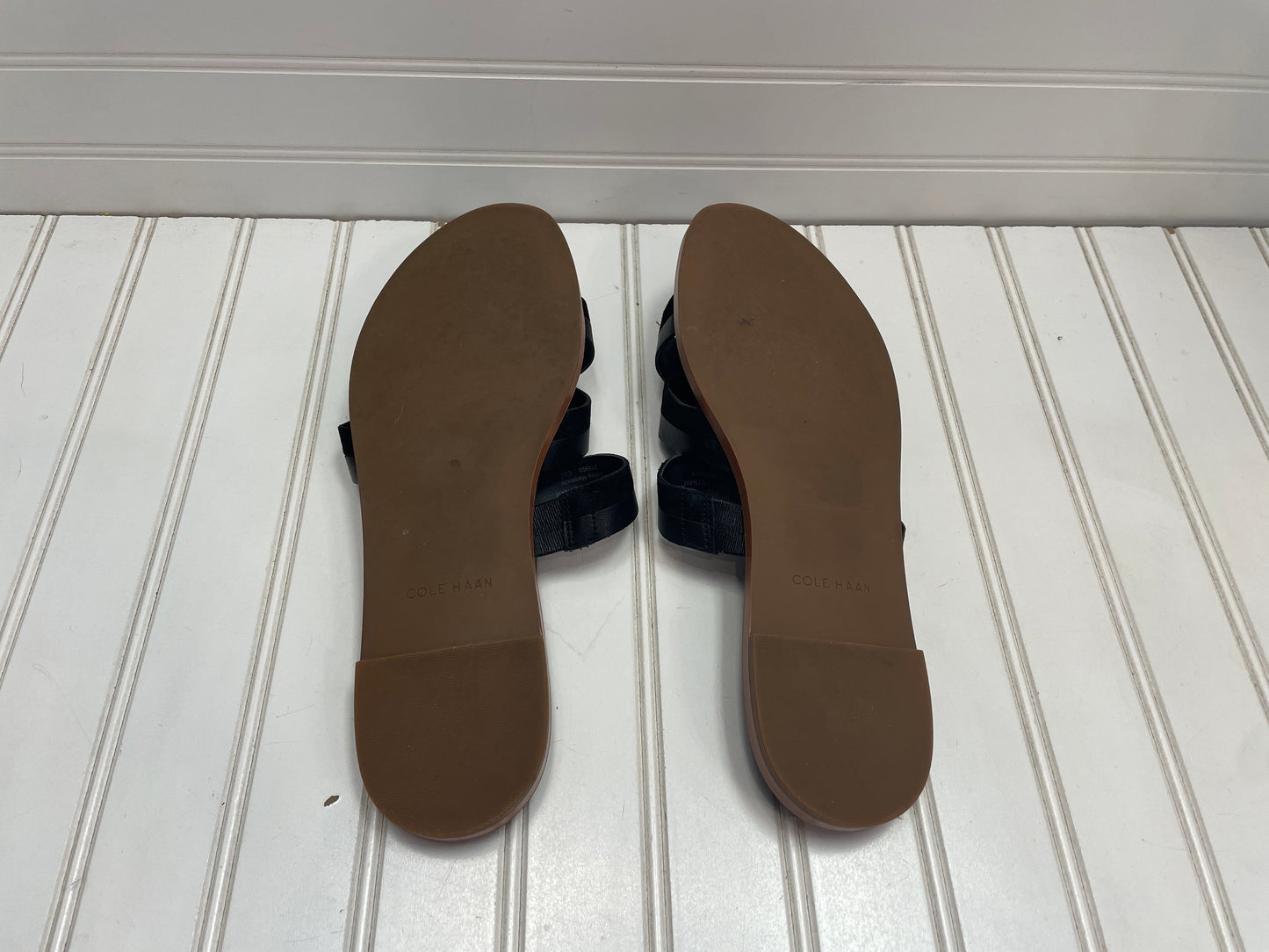Black Sandals Designer Cole-haan, Size 10