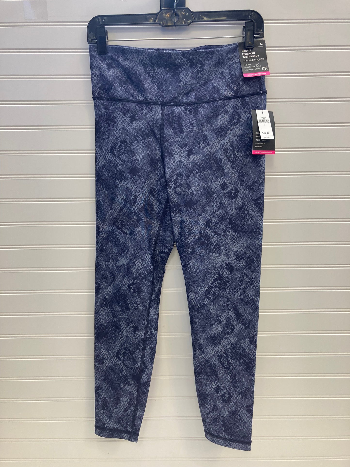 Navy Athletic Leggings Capris Gapfit, Size M