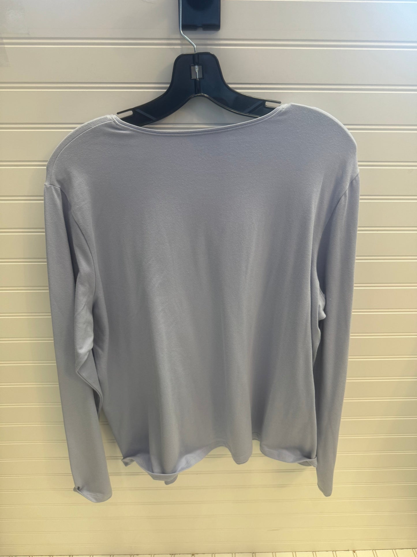 Top 3/4 Sleeve Basic By Eileen Fisher In Purple, Size: Xl