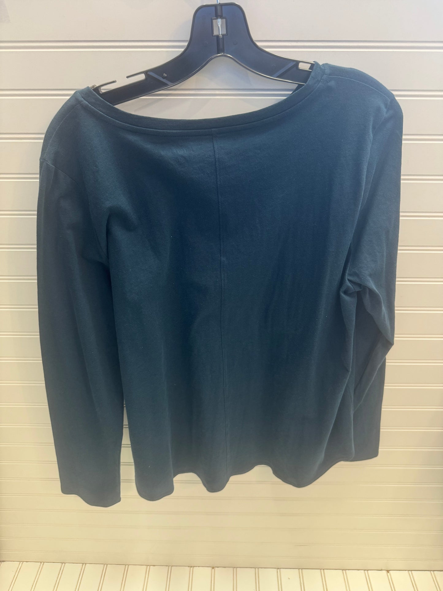 Top Long Sleeve By Eileen Fisher In Blue, Size: L