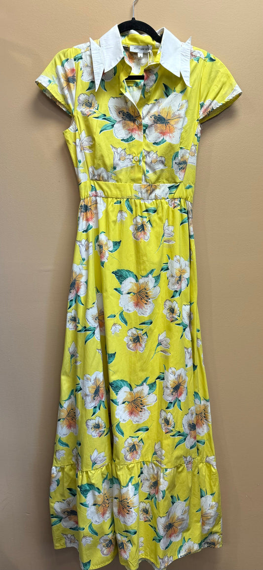 Floral Print Dress Casual Maxi Attitude157 , Size S