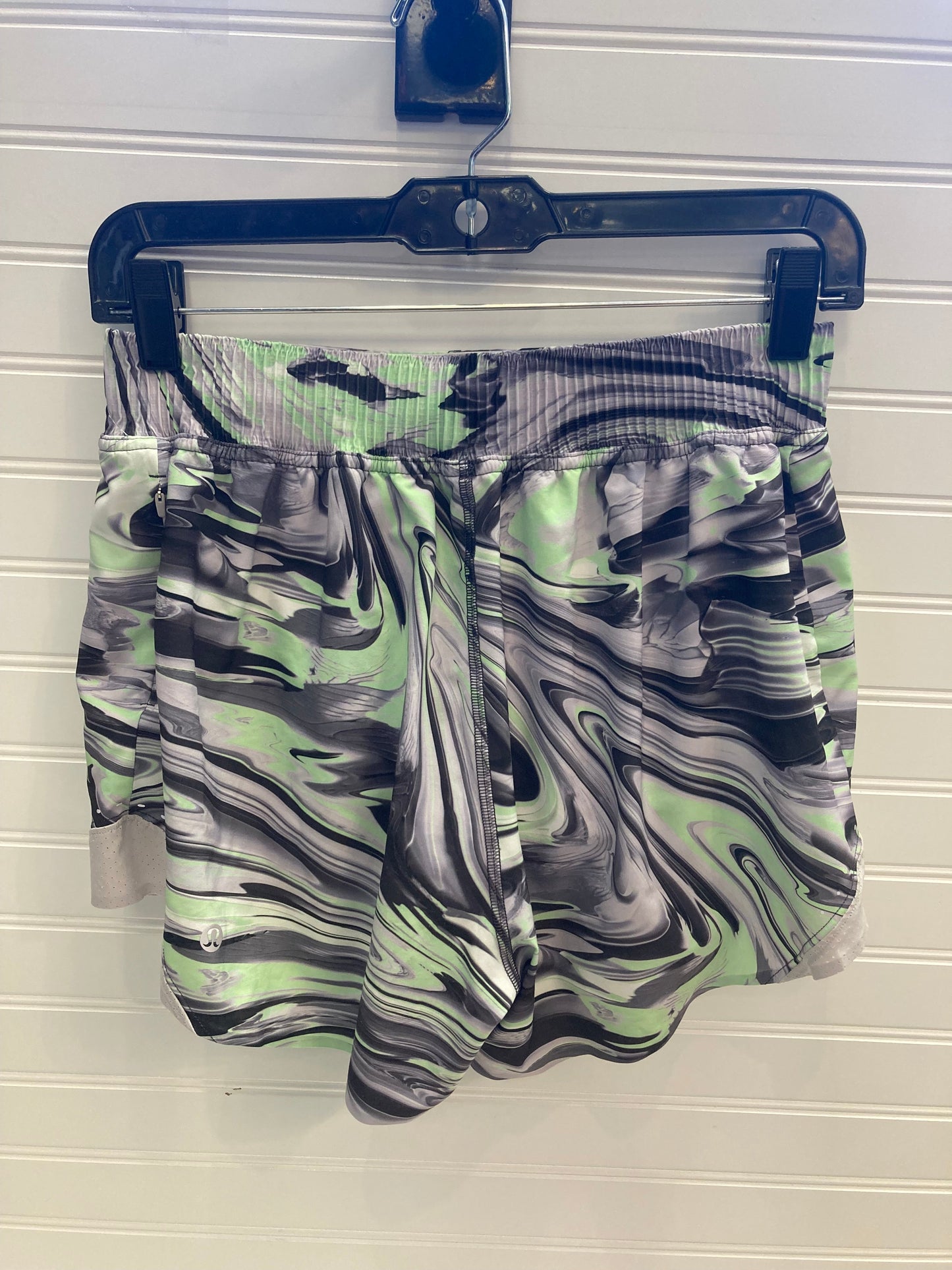 Green & Grey Athletic Shorts Lululemon, Size 6