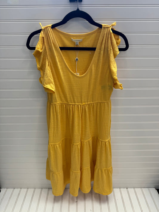 Yellow Dress Casual Short Max Studio, Size M