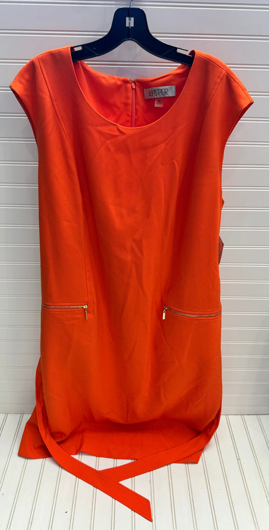 Orange Dress Work Kasper, Size 20