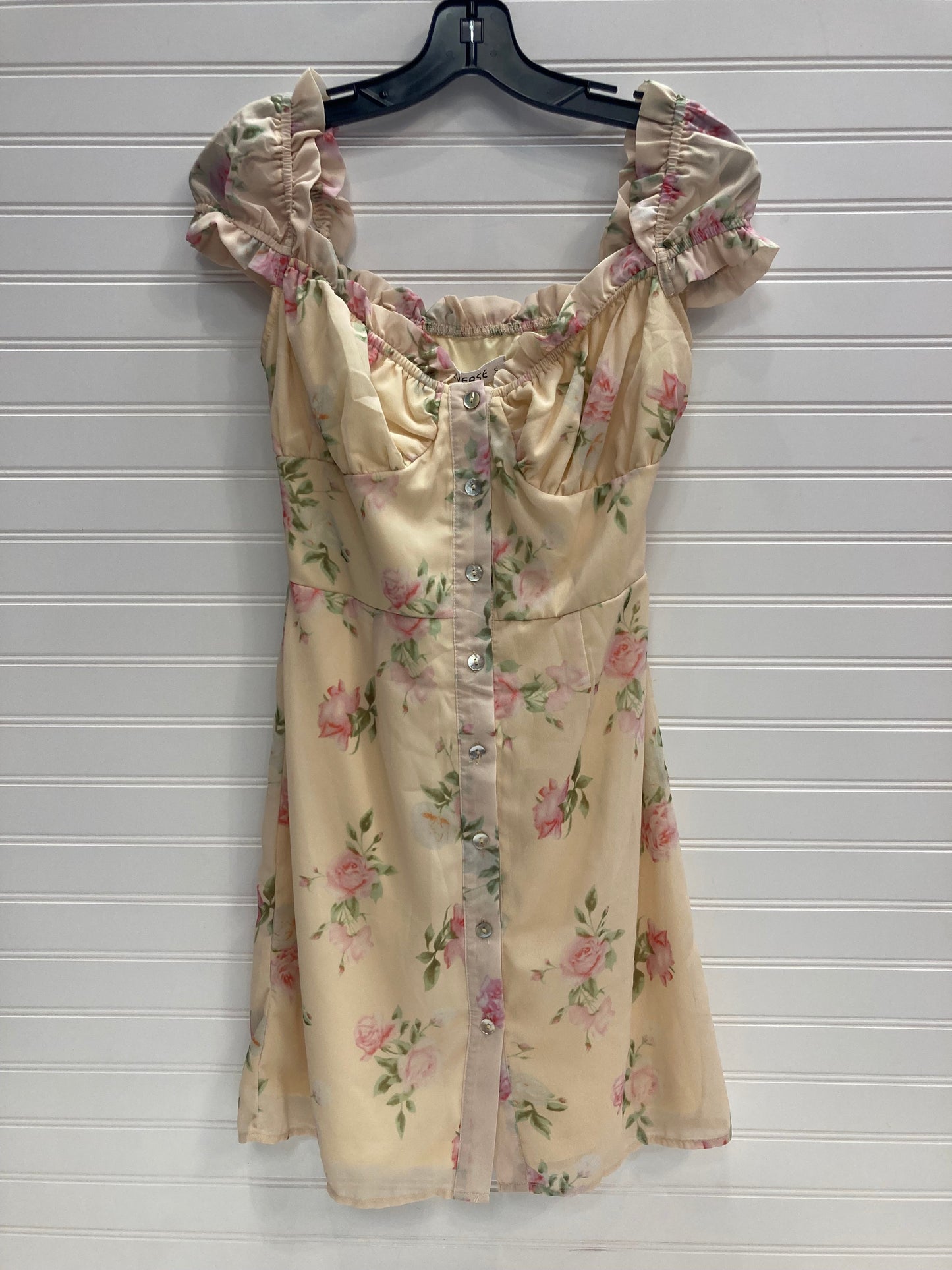 Floral Print Dress Casual Short Reverse, Size S