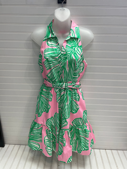 Green & Pink Dress Designer Lilly Pulitzer, Size 4
