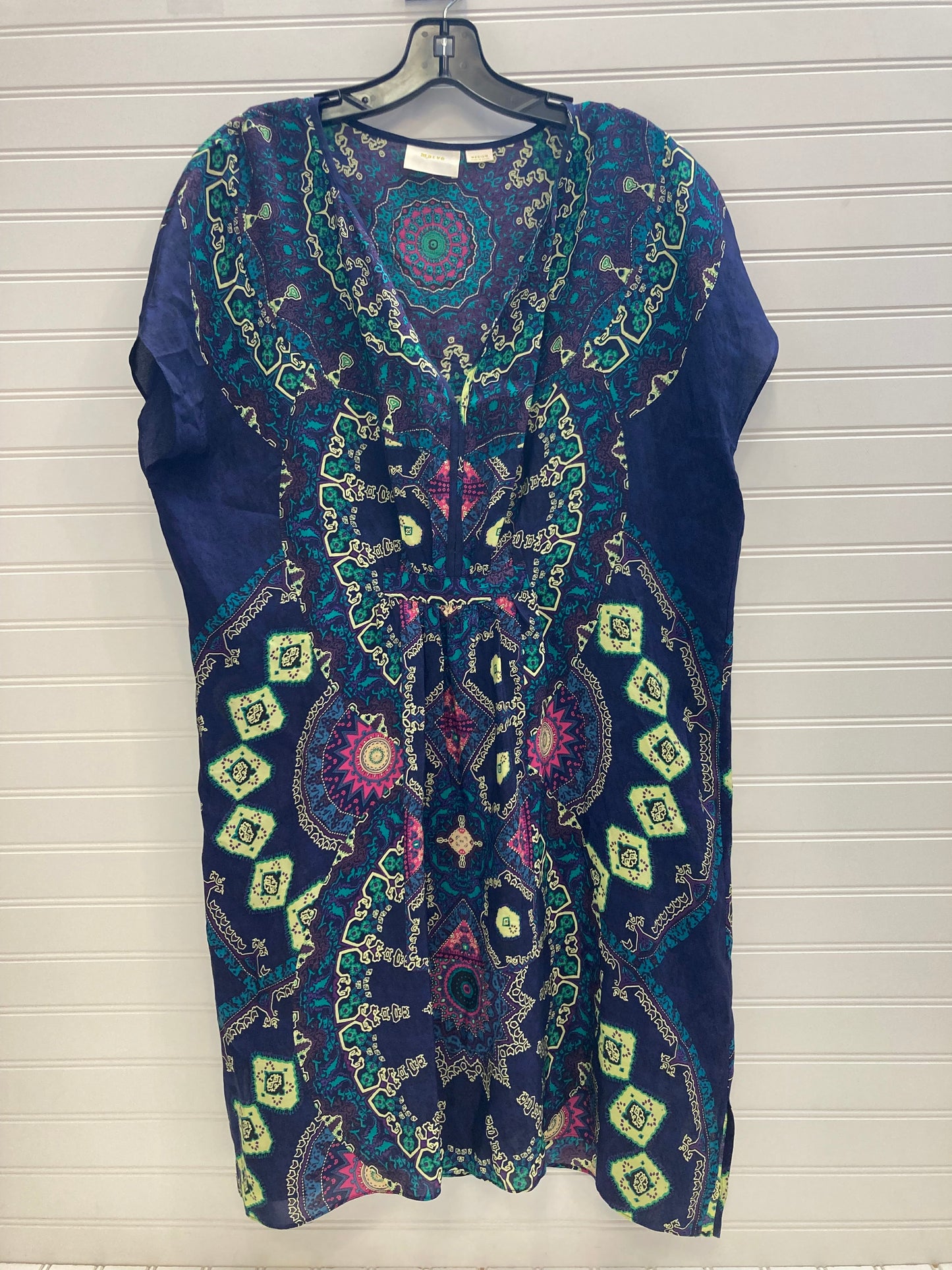 Blue & Green Dress Casual Short Maeve, Size M