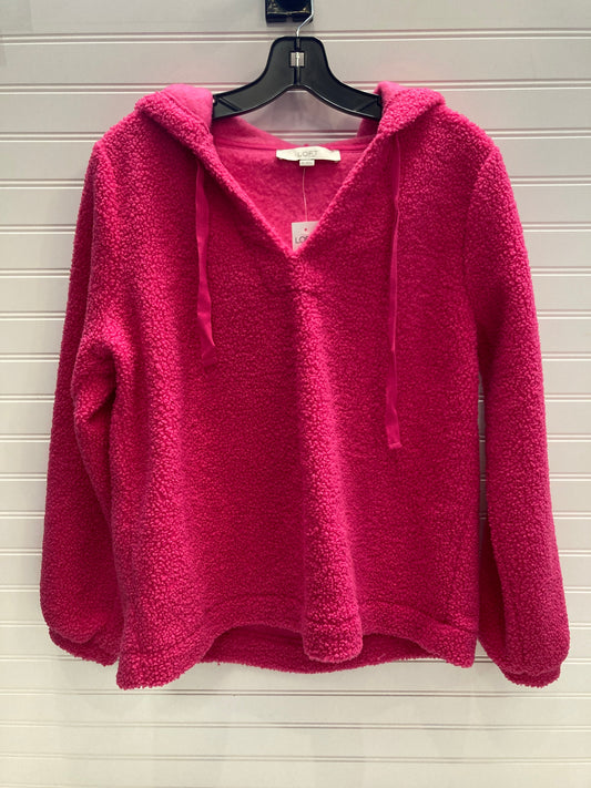 Sweatshirt Hoodie By Loft In Pink, Size: M