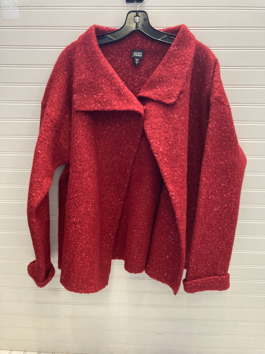 Jacket Other By Eileen Fisher In Red, Size: L