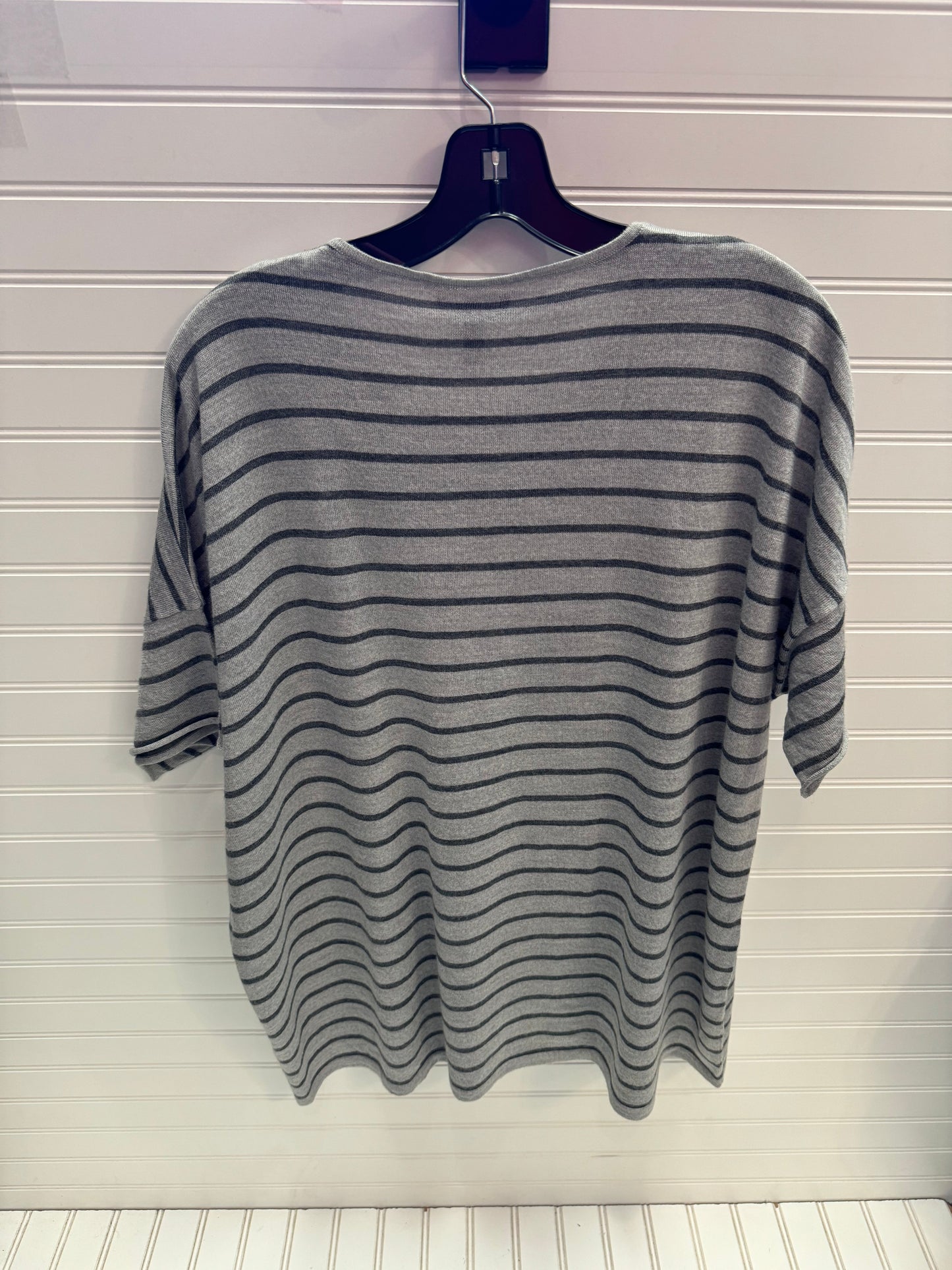 Top Short Sleeve By Eileen Fisher In Grey, Size: L