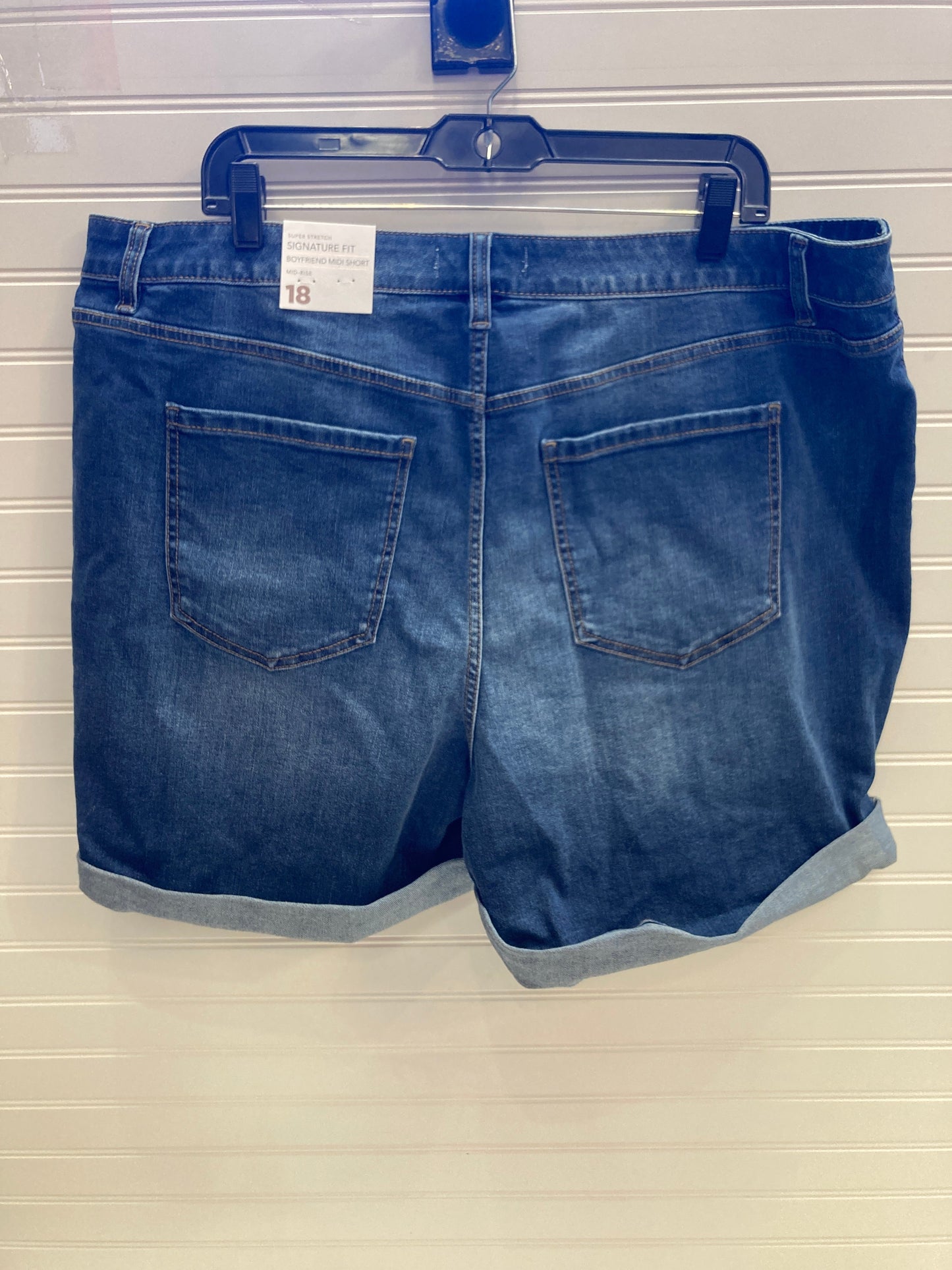 Shorts By Lane Bryant In Blue Denim, Size: 18