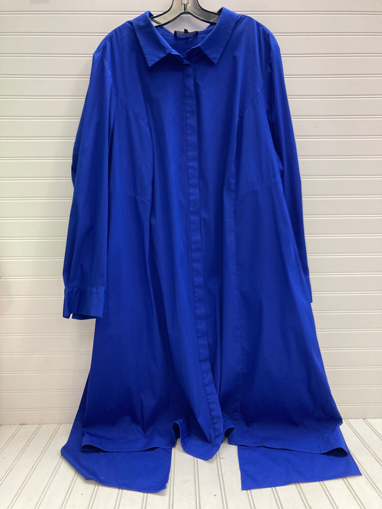 Dress Work By Lafayette 148 In Blue, Size: 3x