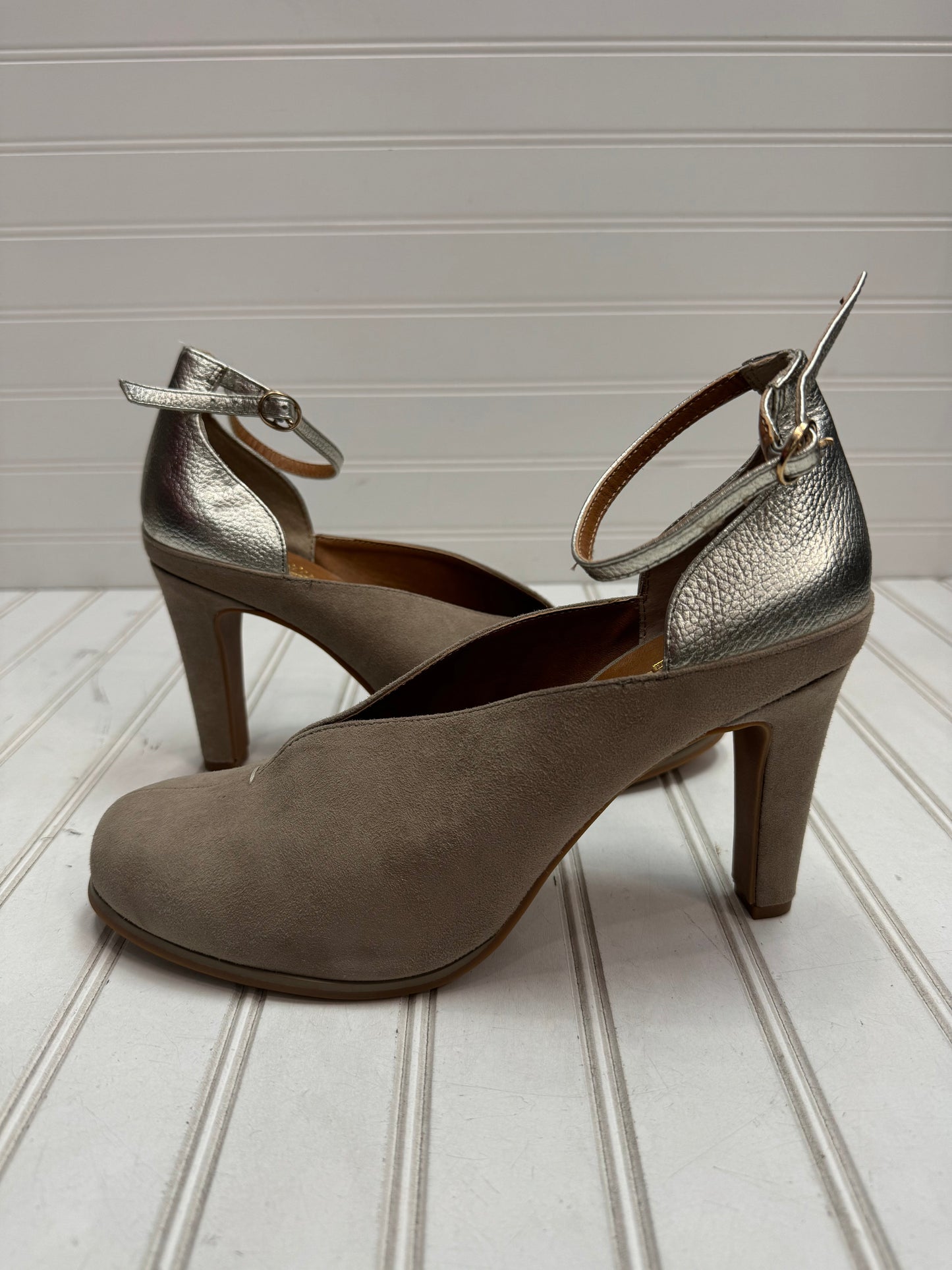 Shoes Heels Stiletto By Seychelles In Gold & Tan, Size: 10