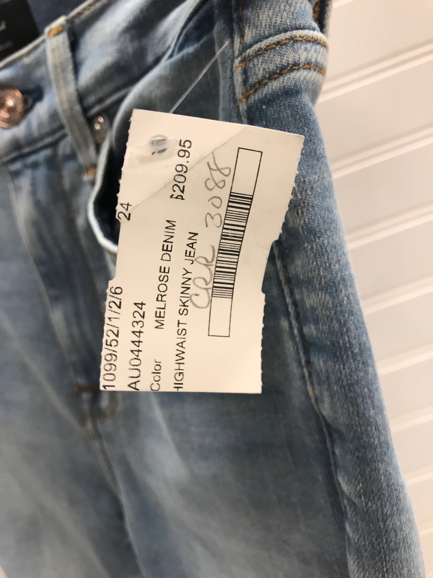 Jeans Designer By 7 For All Mankind In Blue Denim, Size: 0