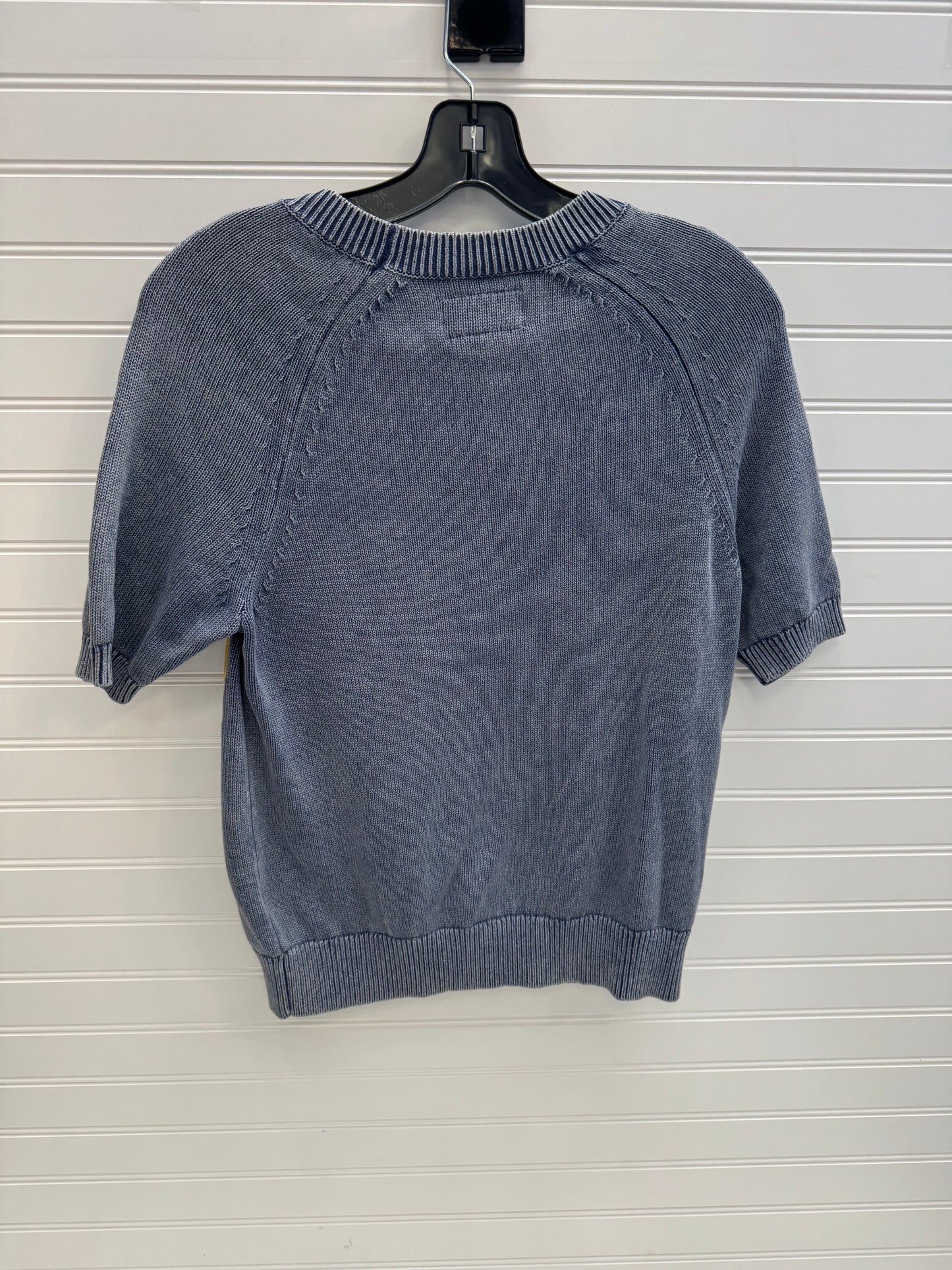 Sweater Short Sleeve By Pilcro In Blue & Cream, Size: Xs