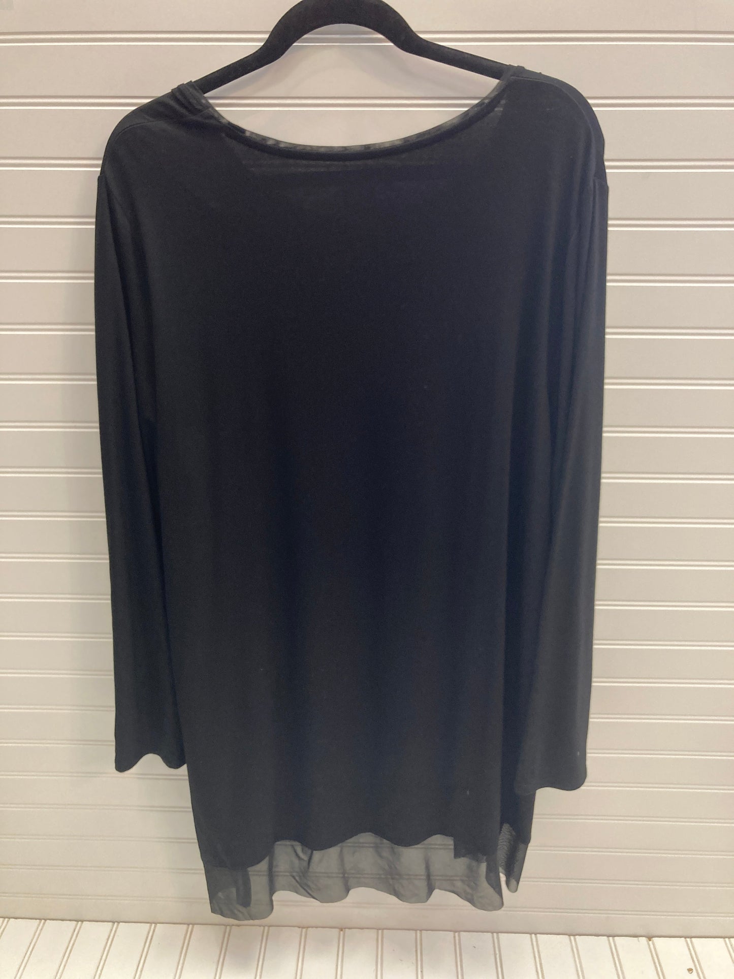 Top Long Sleeve By Chicos In Black, Size: Xl