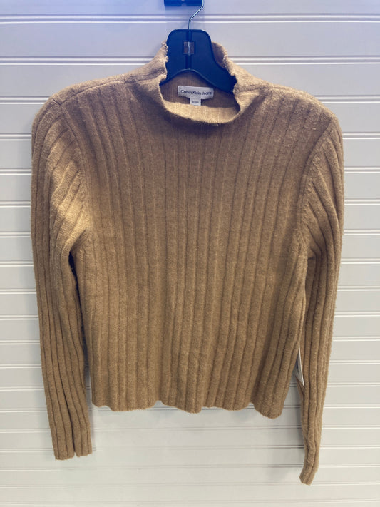 Sweater By Calvin Klein In Tan, Size: Xl