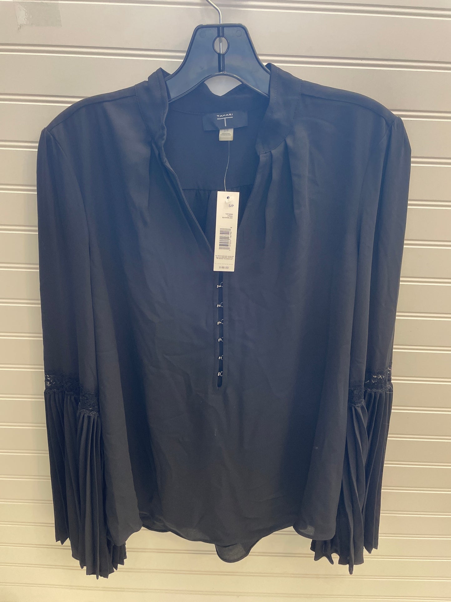 Top Long Sleeve By T Tahari In Black, Size: S