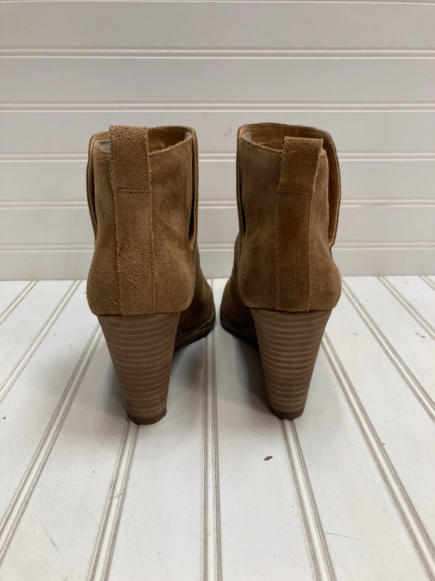 Boots Ankle Heels By Lucky Brand In Brown, Size: 8