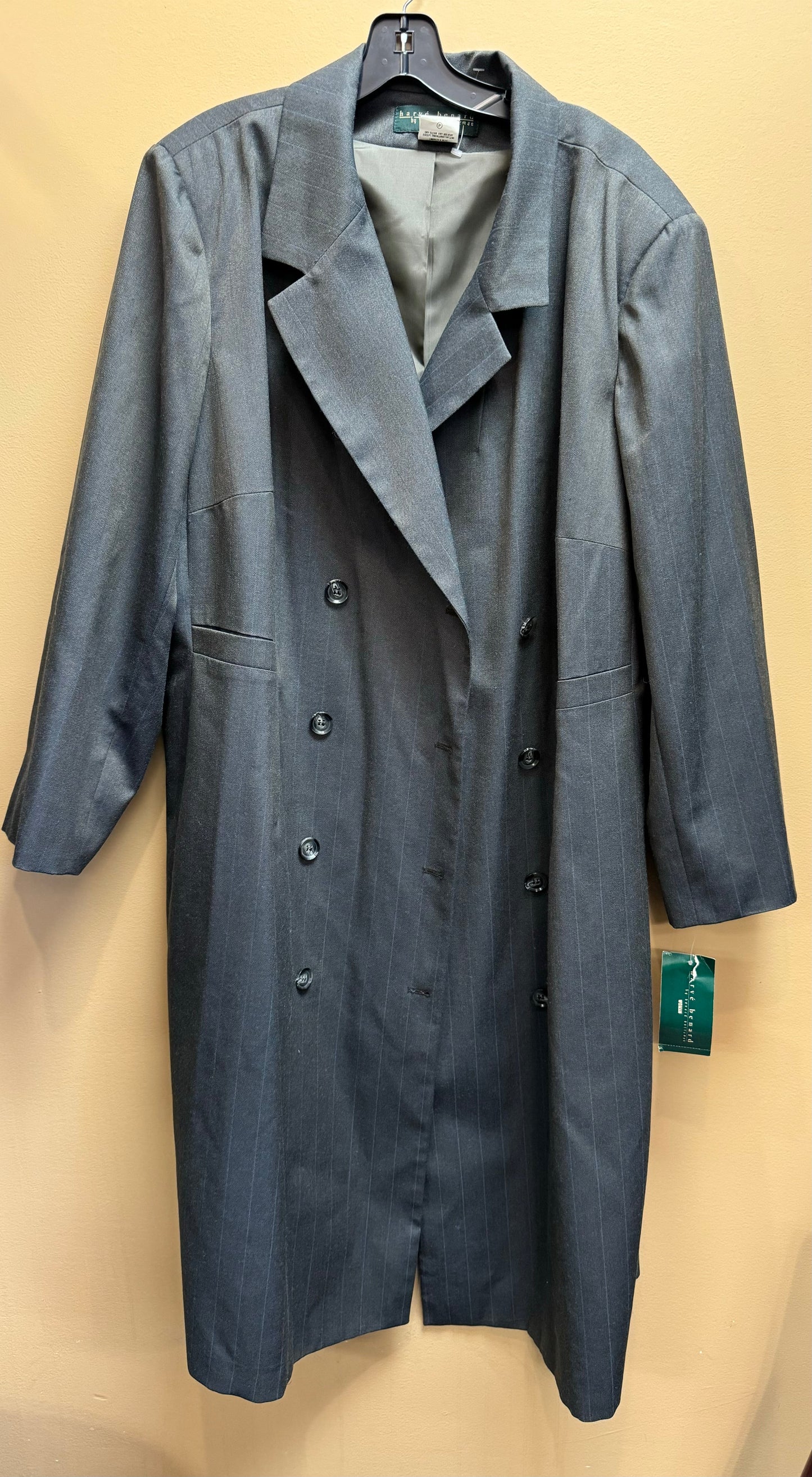 Coat Trench Coat By Harve Bernard In Grey, Size: 24