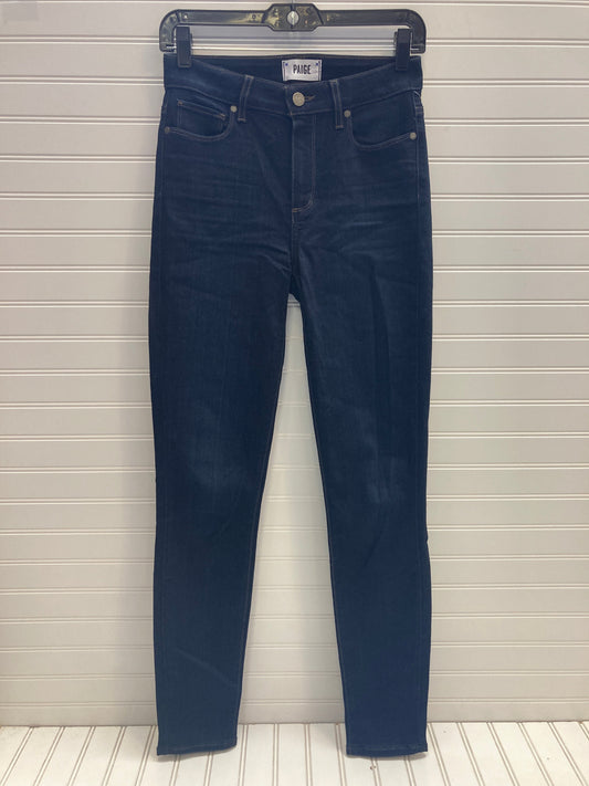 Jeans Skinny By Paige In Blue Denim, Size: 2