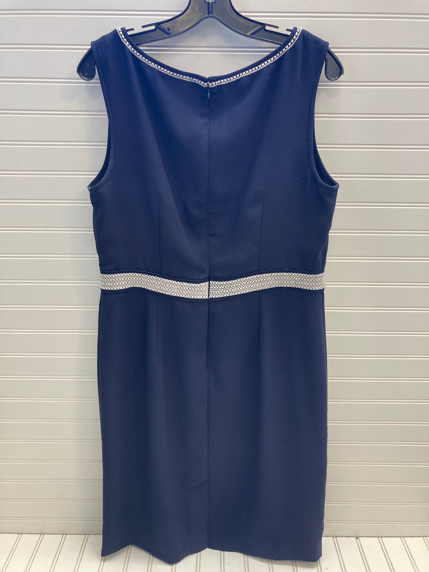 Dress Work By Ann Taylor In Blue & White, Size: 12