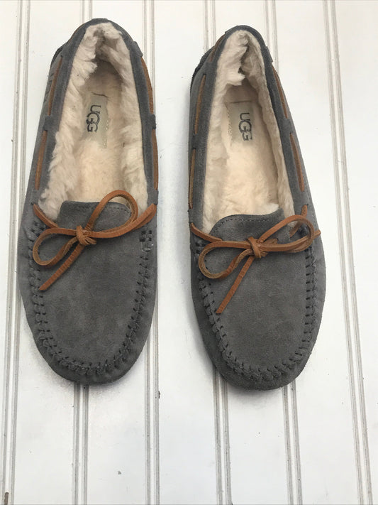 Shoes Designer By Ugg In Brown & Grey, Size: 7