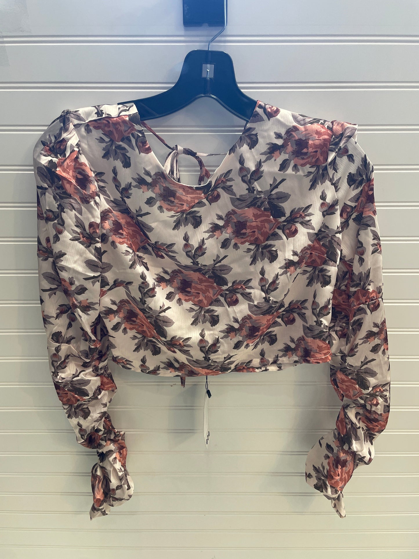 Top 2pc Long Sleeve By Boohoo Boutique In Floral Print, Size: 8