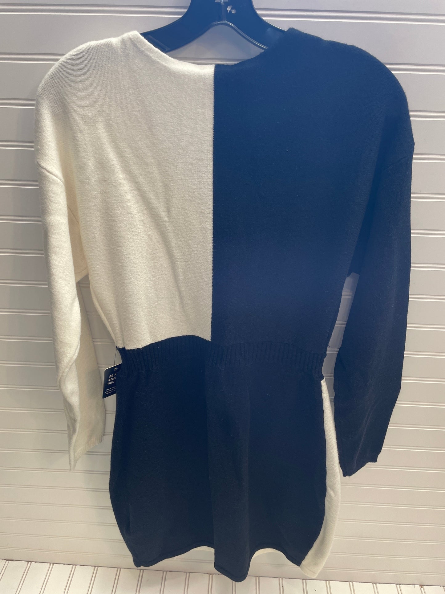 Dress Sweater By Express In Black & White, Size: M