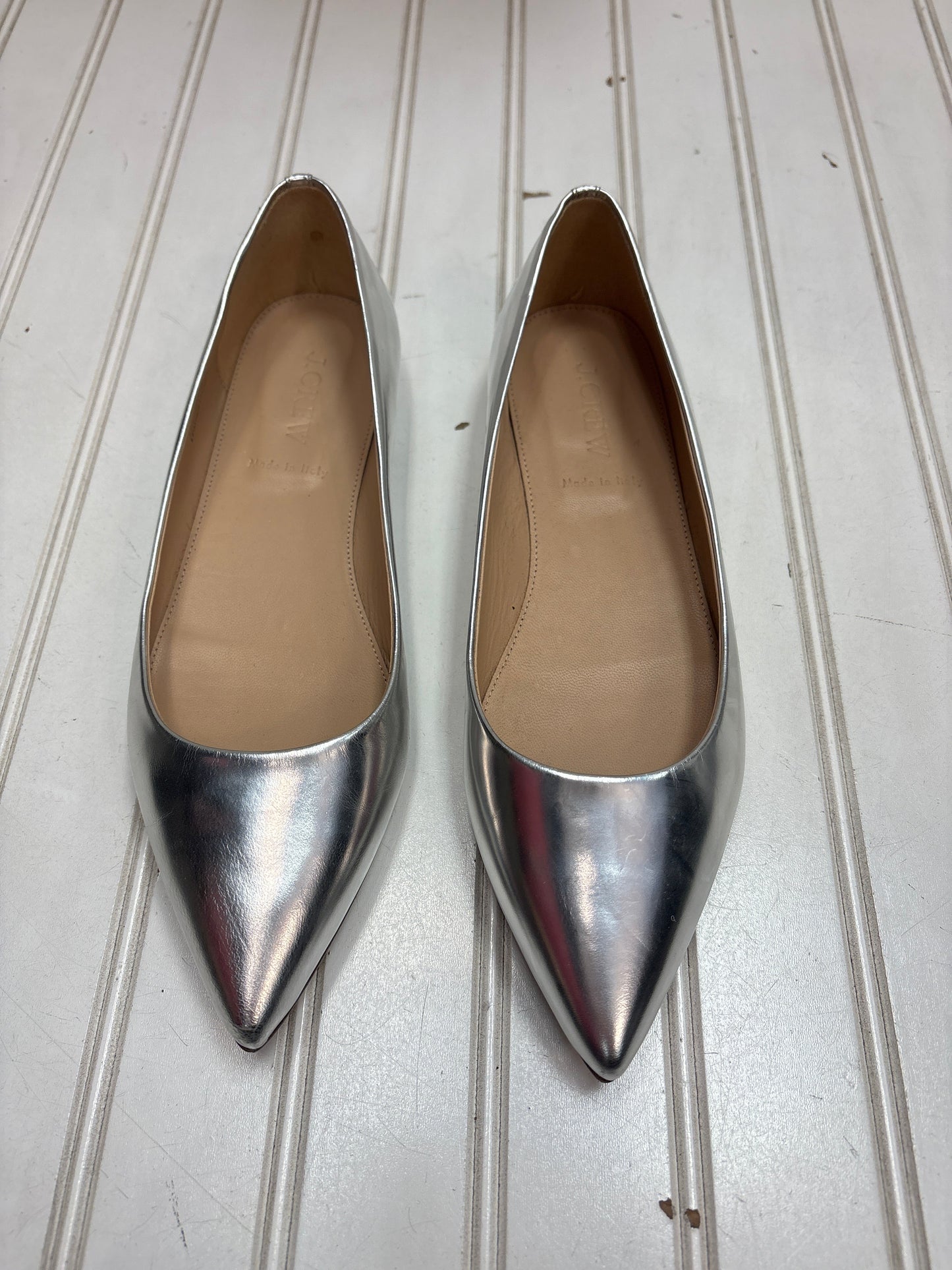 Shoes Flats By J. Crew In Silver, Size: 7.5