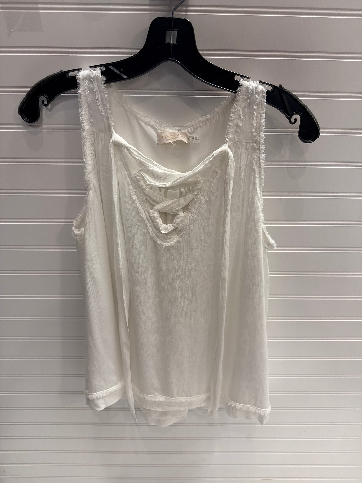 Top Sleeveless By Ramy Brook In White, Size: S