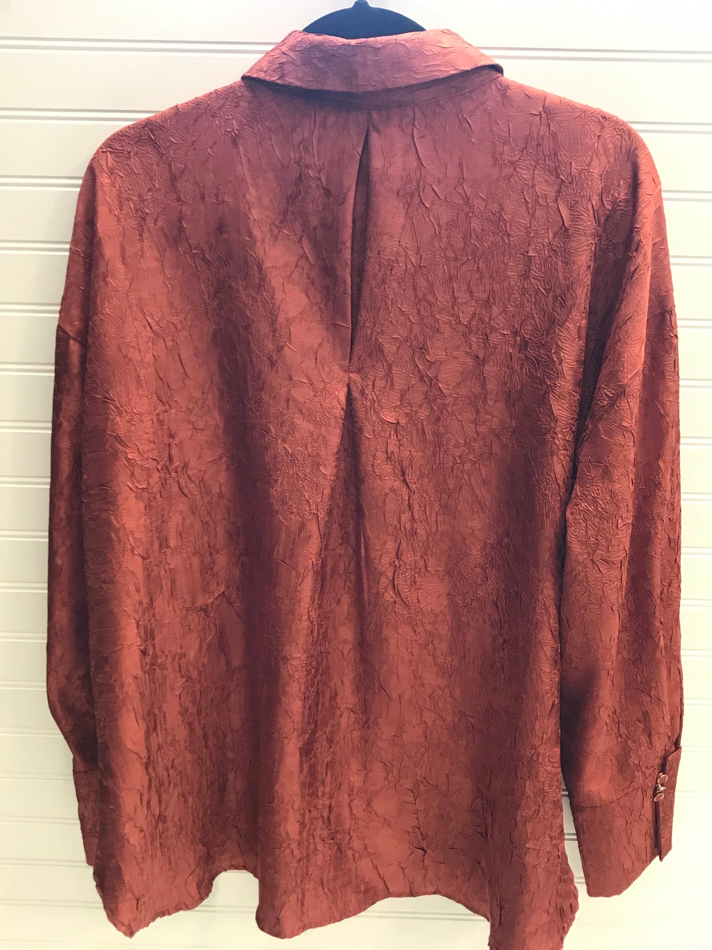 Blouse Long Sleeve By House Of Harlow In Orange, Size: Xl