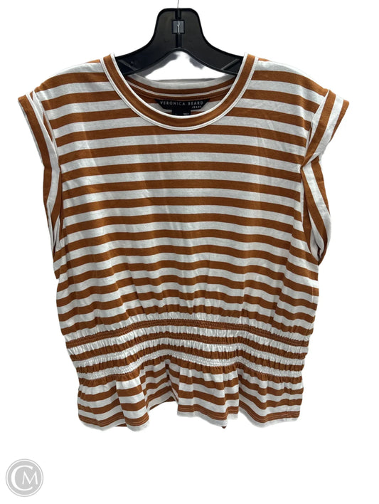 Top Sleeveless By Veronica Beard In Striped Pattern, Size: L