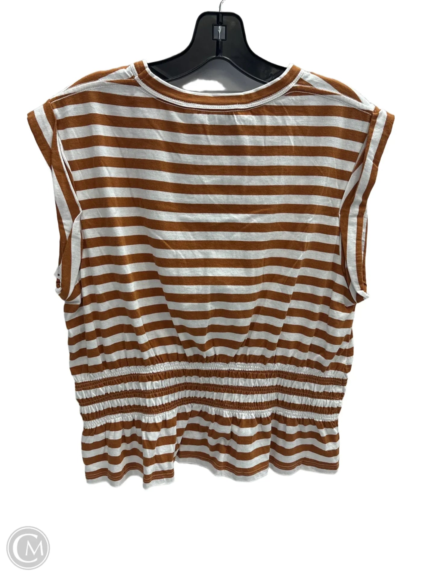 Top Sleeveless By Veronica Beard In Striped Pattern, Size: L