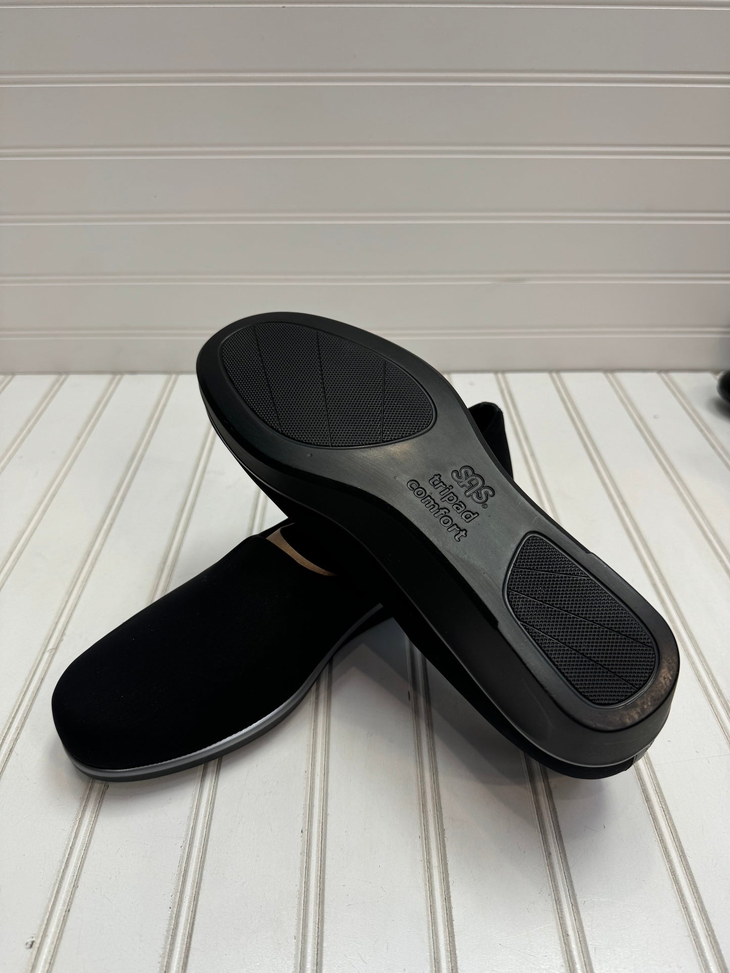 Black Shoes Heels Wedge Sas, Size 9.5