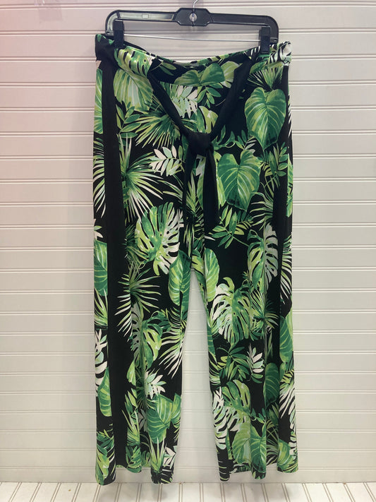 Pants Wide Leg By White House Black Market In Black & Green, Size: M