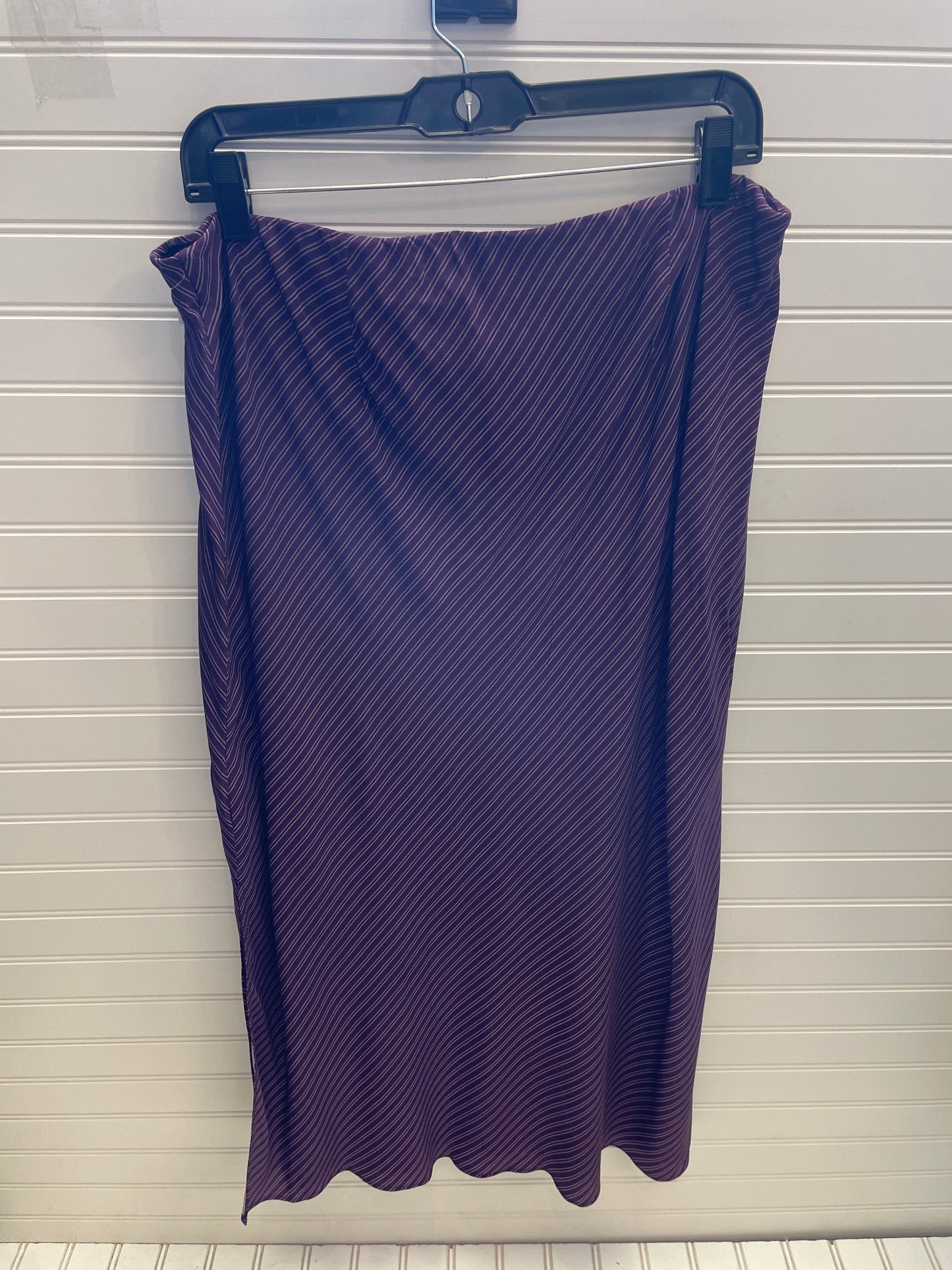 Skirt Midi By Madewell In Purple, Size: 14