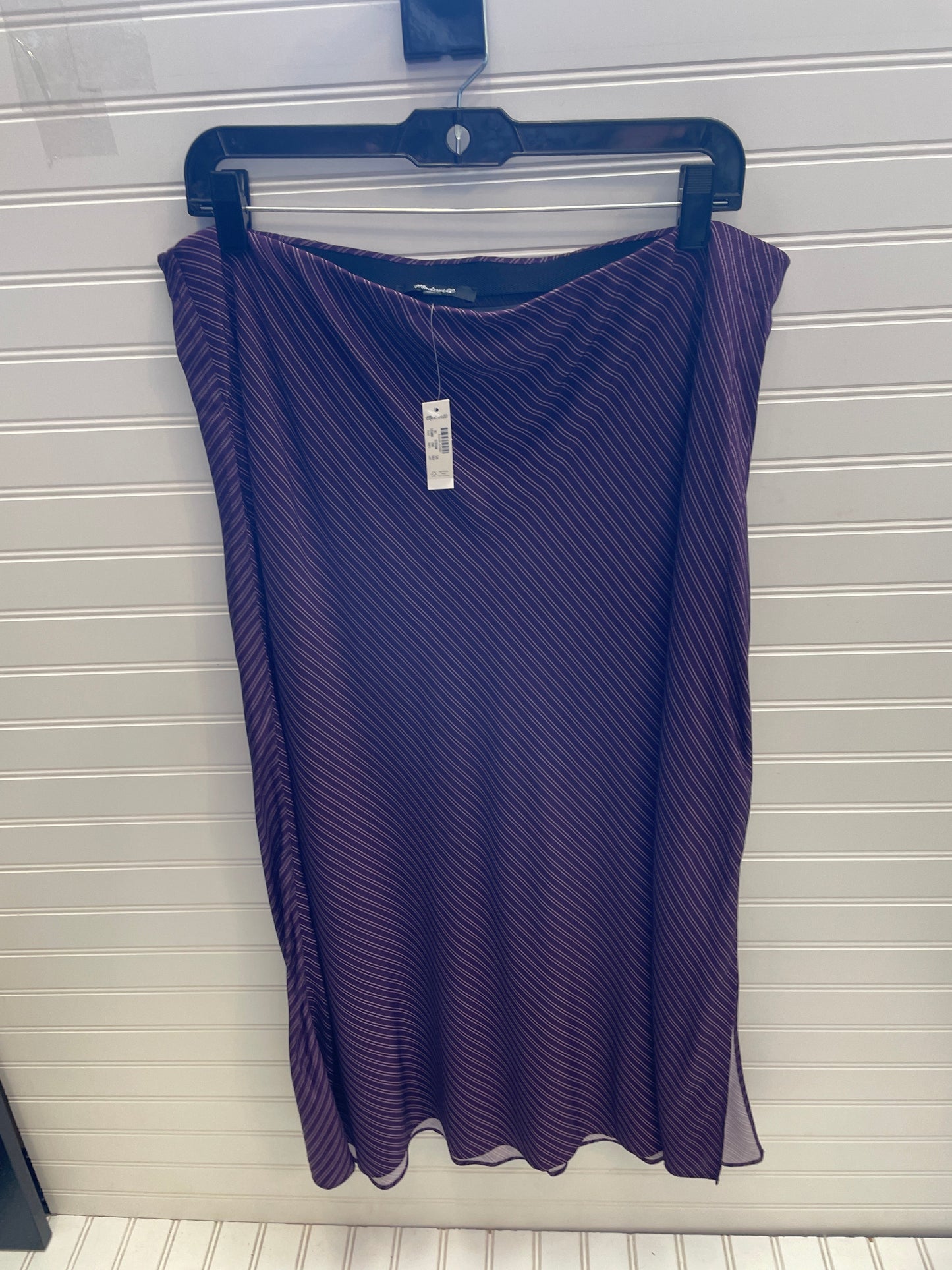 Skirt Midi By Madewell In Purple, Size: 14