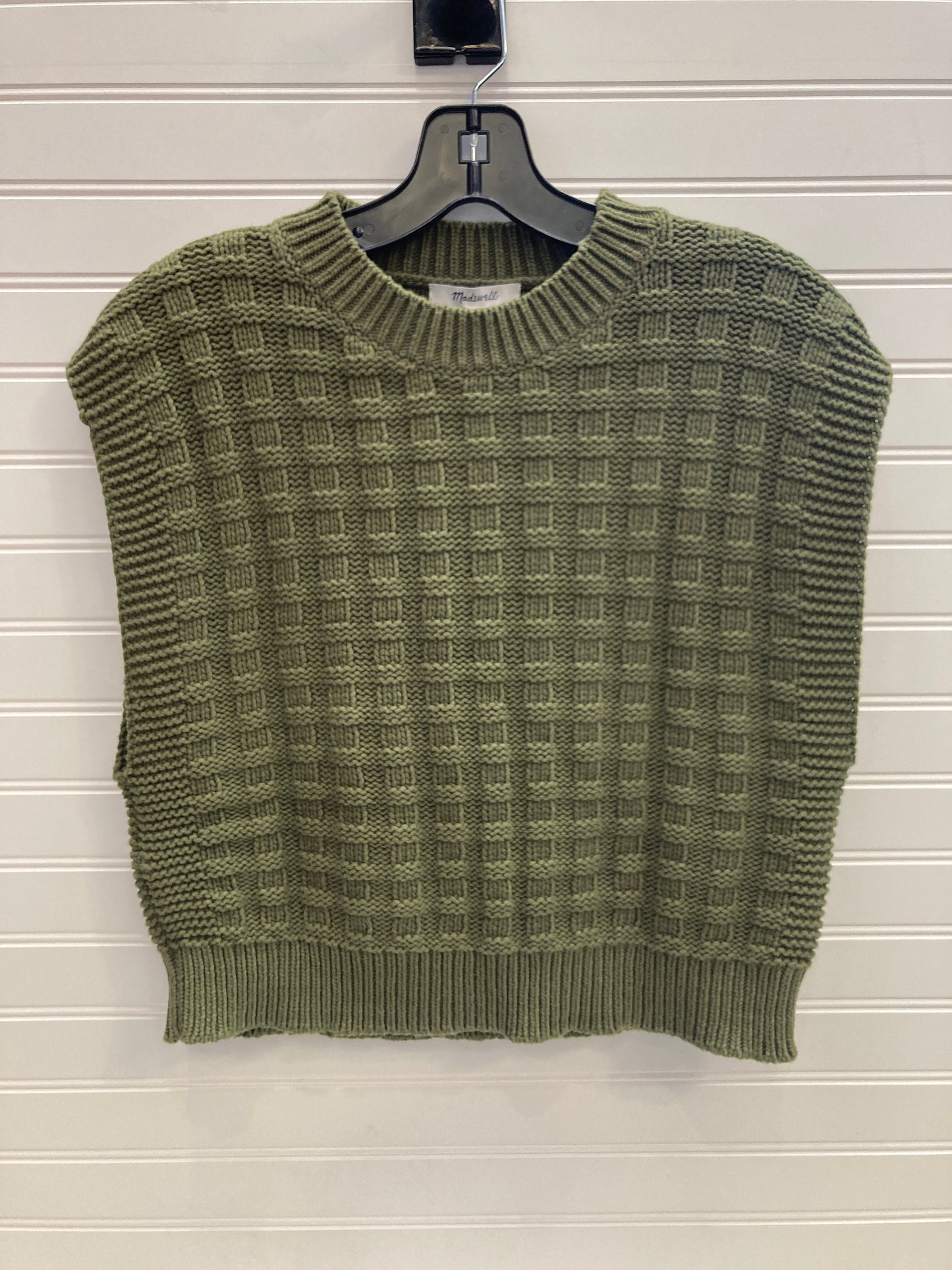 Vest Sweater By Madewell In Green, Size: L