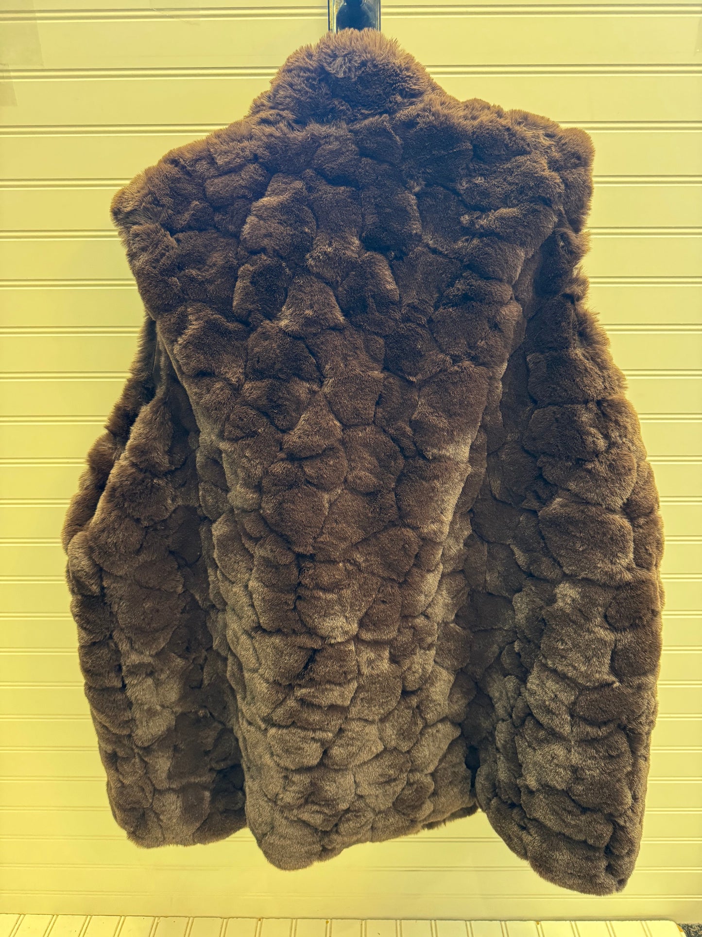 Vest Faux Fur & Sherpa By Rachel Zoe In Brown, Size: 3x