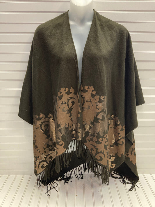 Shawl By Chicos In Brown & Gold, Size: Onesize