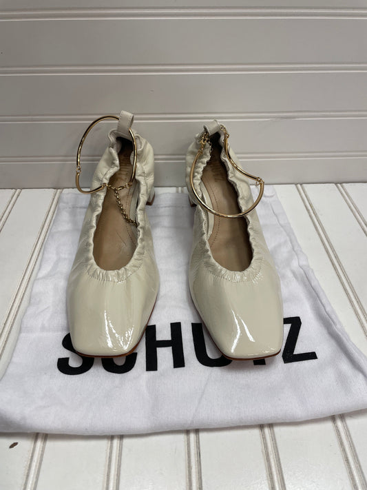 Shoes Heels Block By Schutz In Cream, Size: 7.5