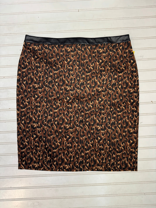 Skirt Midi By Talbots In Leopard Print, Size: 16