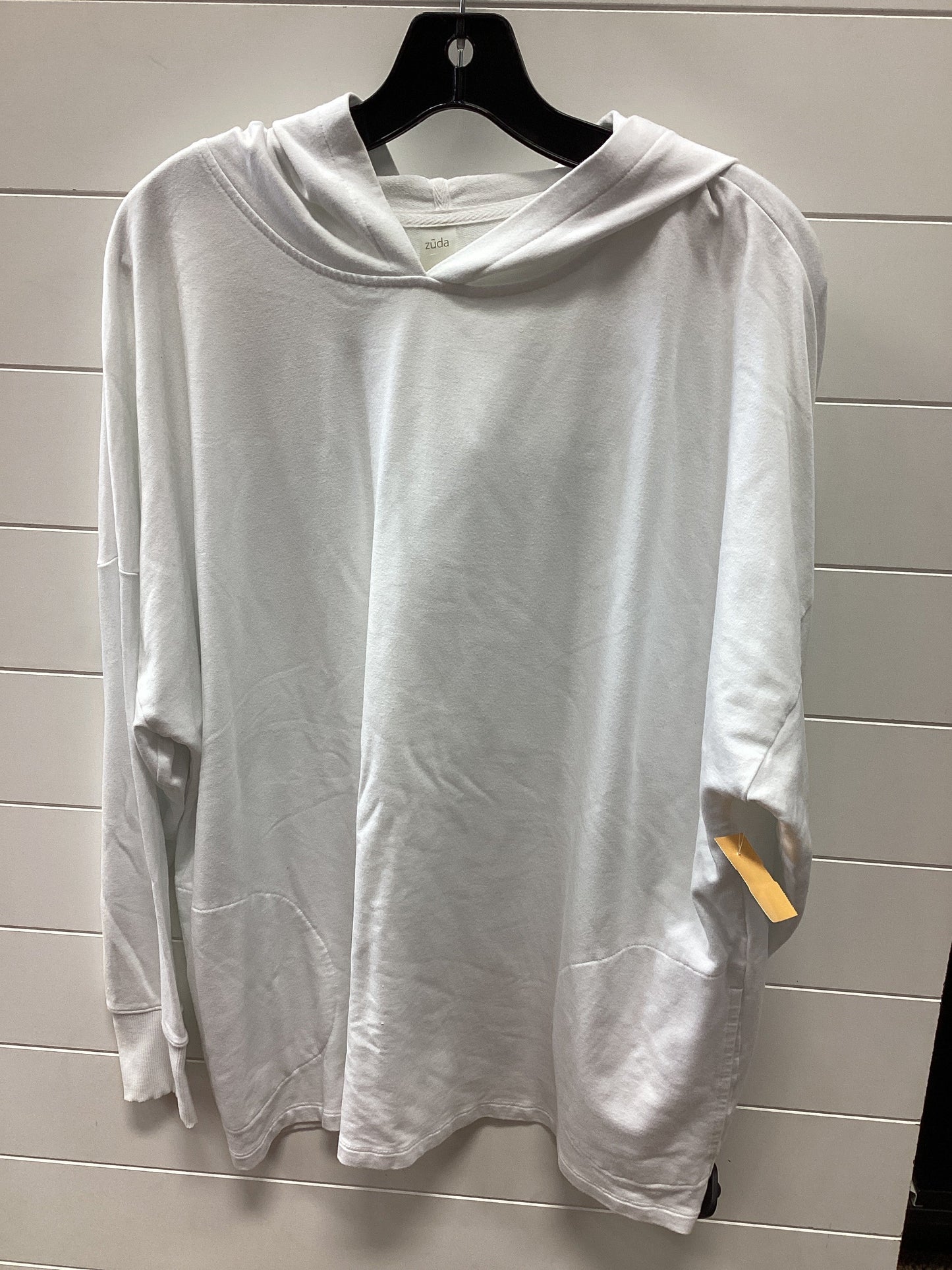 Sweatshirt Hoodie By Cmc In White, Size:1X