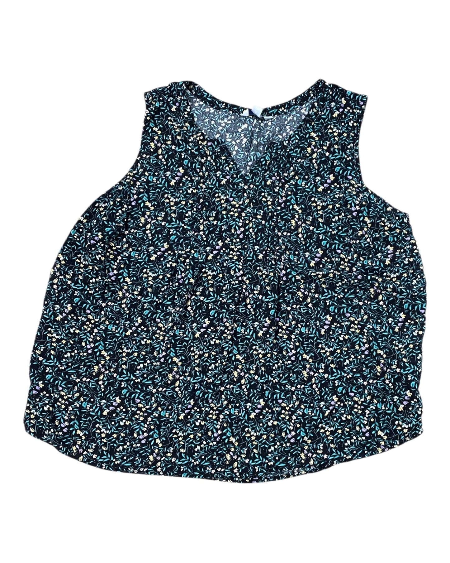Top Sleeveless By Croft And Barrow In Black, Size:2X