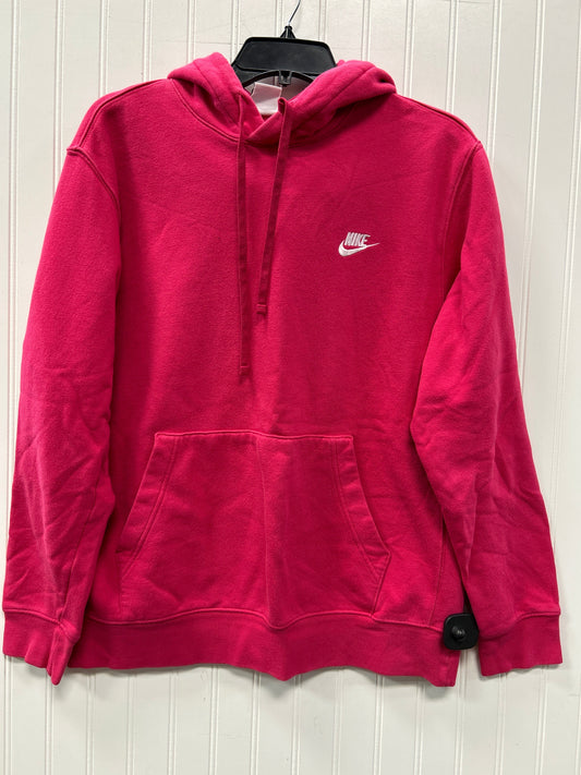 Sweatshirt Hoodie By Nike Apparel In Pink, Size:L